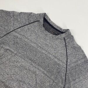 Rhone Reign Training Shirt Mens Gray Short Sleeve Performance Athletic